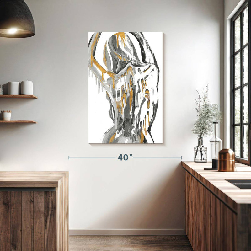 Leisha Golden Woman, 39" H x 26" W
