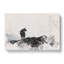 Silhouette of a Wolf Watercolour - Wrapped Canvas-56659016