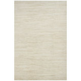 Hand Knotted Wool Area Rug in Ivory And Beige