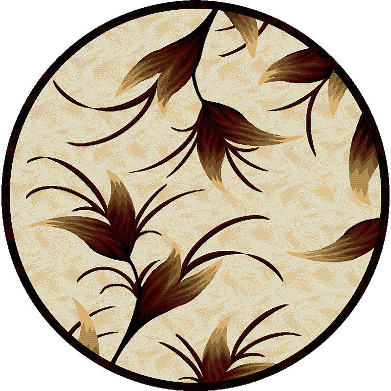 Ashunta Floral Indoor Rug, Round 6'6"