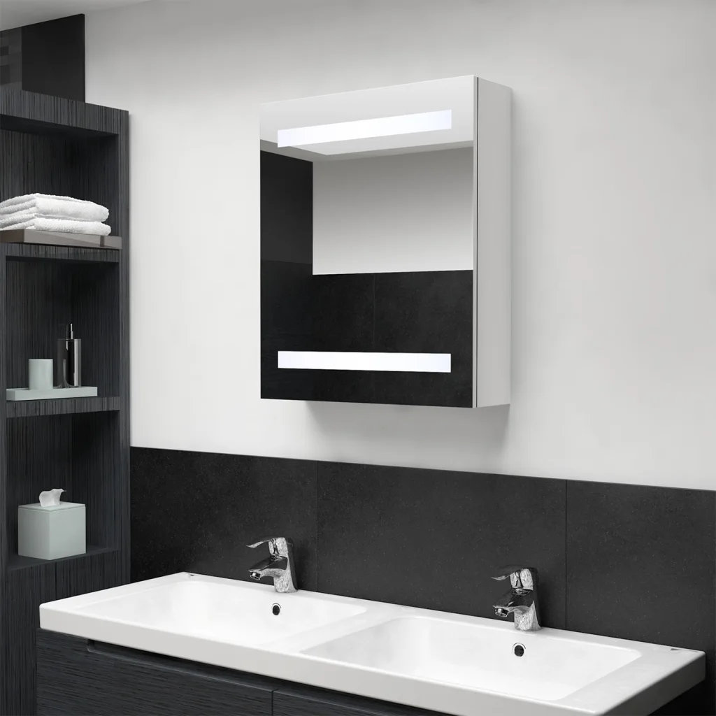 Sigismund 500mm W 600mm H Surface Frameless Medicine Cabinet Mirror 3 Fixed