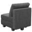 Fauteuil de rangement modulaire simple en lin et velours Soneson-34566086
