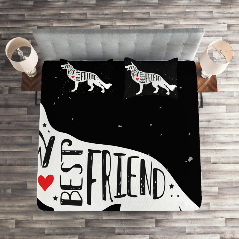 Coverlet, King Bedspread + 2 Shams