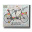 Toile épique Graffiti «Vintage Bicycle With Map B» par Jean Plout, 24 po x 20 po