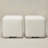 18.5" Wide Modern Square Boucle Upholstered Ottoman Set of 2-2132359220