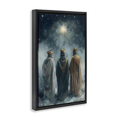 Three Wise Men & North Star Floating Frame, design by Petal Prints Design