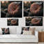 Une fleur de gerbera rose en hiver III - Impression sur toile-38037449-38037450