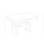 Marcello Brown Bar Table