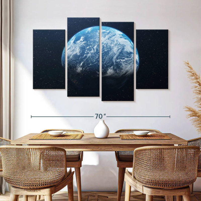 Oberle Earth From Space, 42" H x 68" W