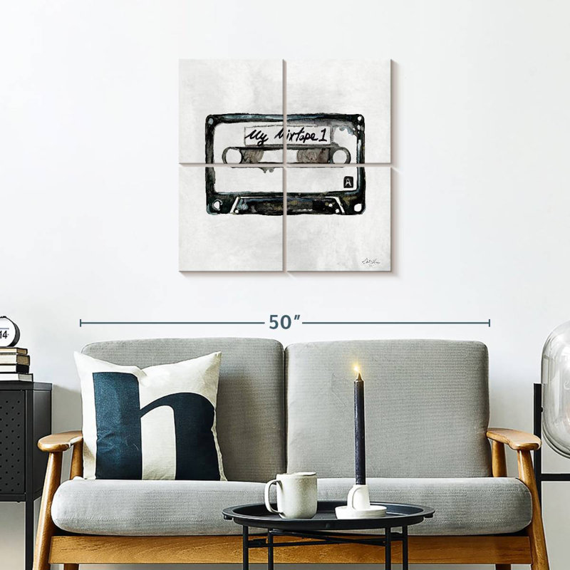 Abarca Retro Cassette I, 26" H x 26" W