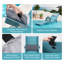 Chaise longue de patio portative pliable pour les hanches Comfort Confort anti-dérive près de la piscine avec appui-tête réglable et ancrages pour sacs de sable ， Turquoise-725006584