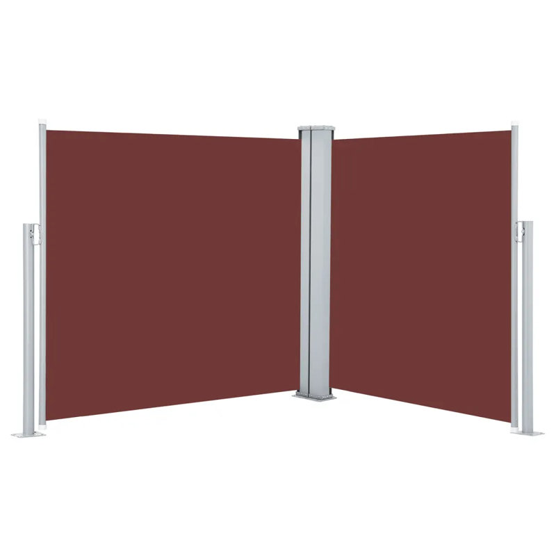 Dakota Fields 6cm W x 0cm D Fabric Cover Motorised Retractable Side Awning, Brown