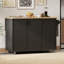 Îlots de cuisine extensibles avec rangement, chariot de ferme en bois MDF pour la maison