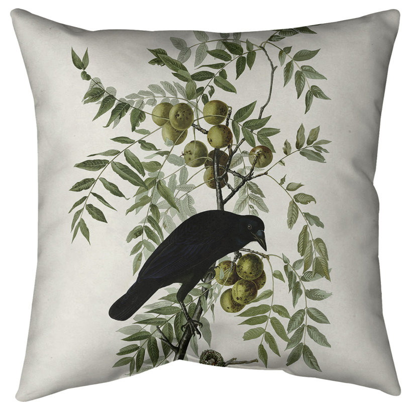 Housse de coussin en pattes d’oie american, 20 po x 20 po, Blanc cassé, Faux lin