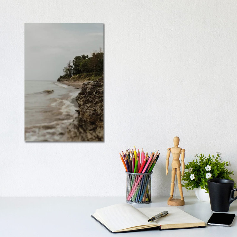 Lake Erie Beach by Chelsea Victoria - Wrapped Canvas Print, 20.32 cm H x 30.48 cm W