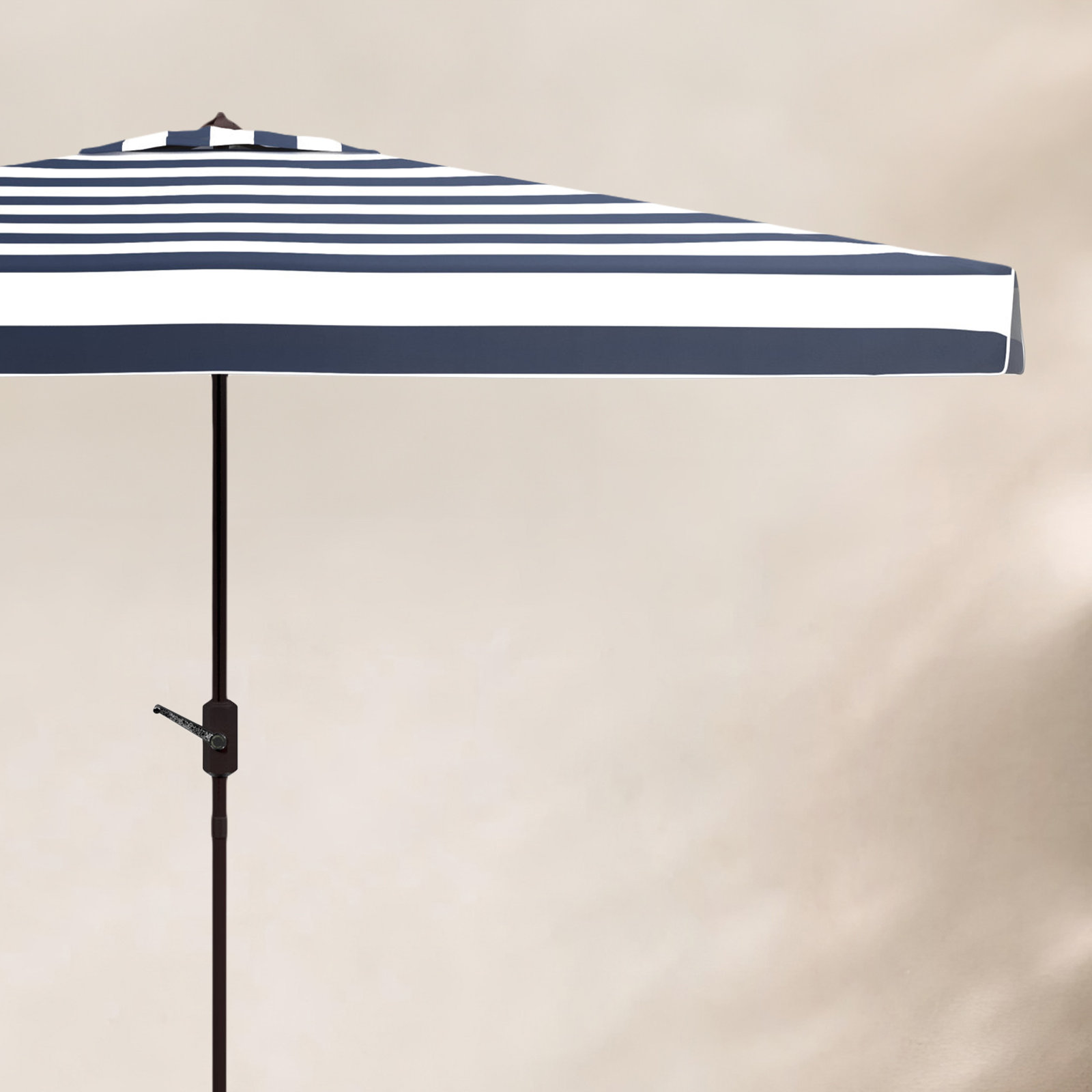 Trainor 9.8' Beach Umbrella, Navy / White