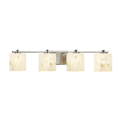 Abat-jour ovale meuble-lavabo 4 lumières Donatelli