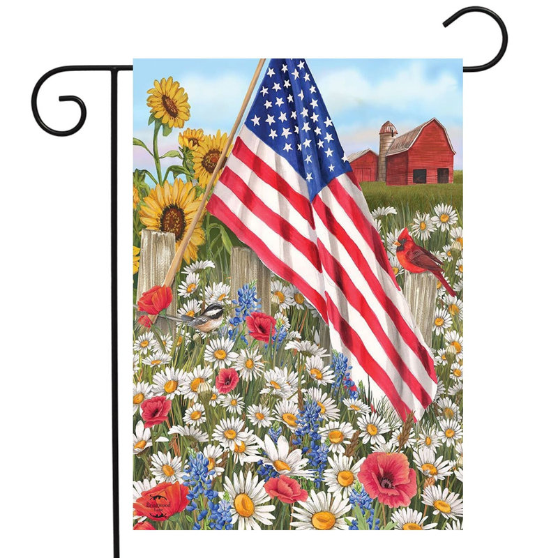 Drapeau America the Beautiful Summer Garden