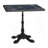 Square Sintered Stone Outdoor Dining Table with Cast Iron Base