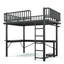 Multifunctional Beds With Storage, Full Metal Modern Loft For Home