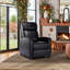 Maleah 65cm Wide Modern and Soft Breathable Leather Compact Massage Chair with Remote Control