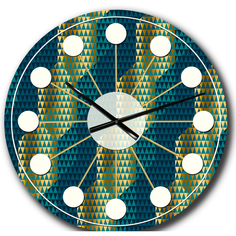 Horloge murale rétro Mid-Century, Grand