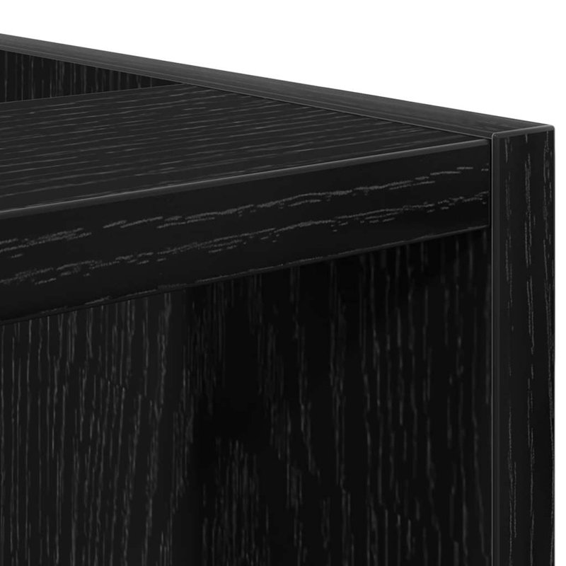 Vidaxl Kitchen Base Cabinet Riga Black Oak 20 X 44.5 X 81.5 Cm, 81.5cm H x 20cm W x 44.5cm D