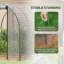 Brynt 3 x 2 x 2m Polytunnel Greenhouse Roll-up Door Mesh Window Clear