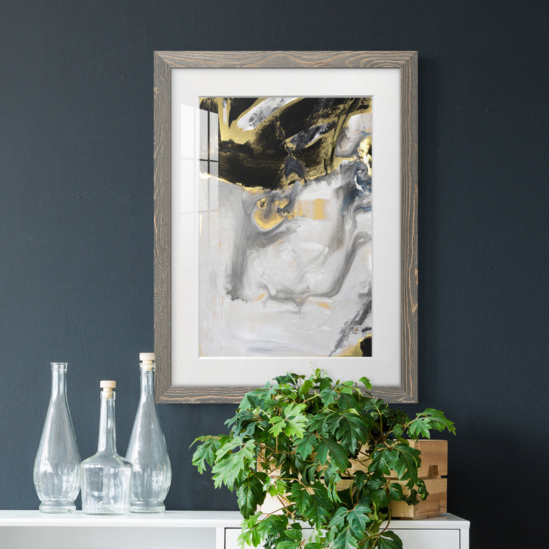 " Port Of Call I " Painting Print, 32'' H x 23'' W x 1'' D, Grey