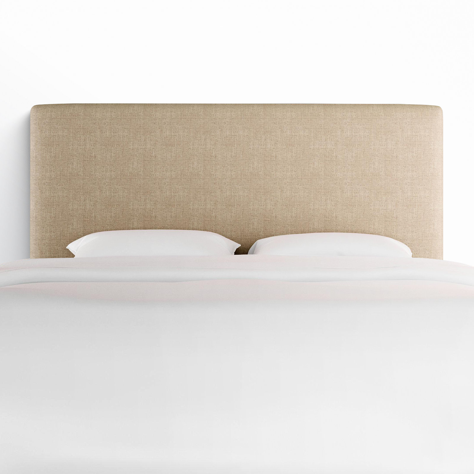 Eisley Upholstered Headboard, Twin, Zuma Natural Textured Linen