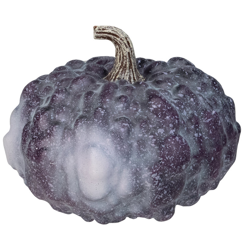 Décoration de table d'automne citrouille texturée mauve 7 "