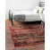 Blakely Geometric Area Rug in Burgundy/Brown/Black