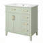 Meuble-lavabo 30 po avec lavabo en céramique-1945612561