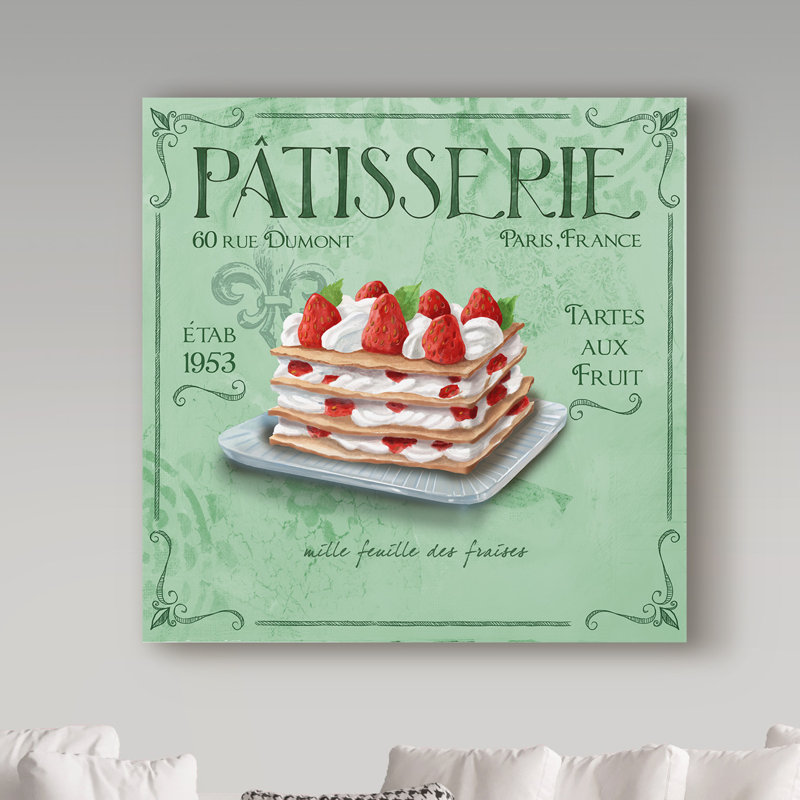 « frais frais », affiche rétro sur toile tendue, H 14 po x l 14 po x P 2 po