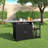 Outdoor Rolling Bar Cart Kitchen Island With Storage And Foldable Side Table