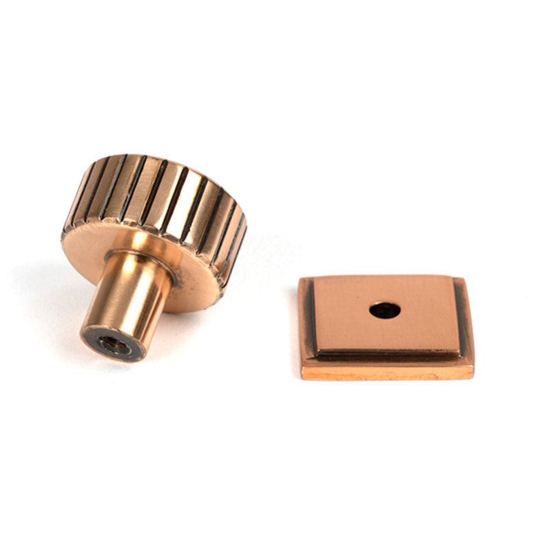 30mm Square Knob, Polished Bronze