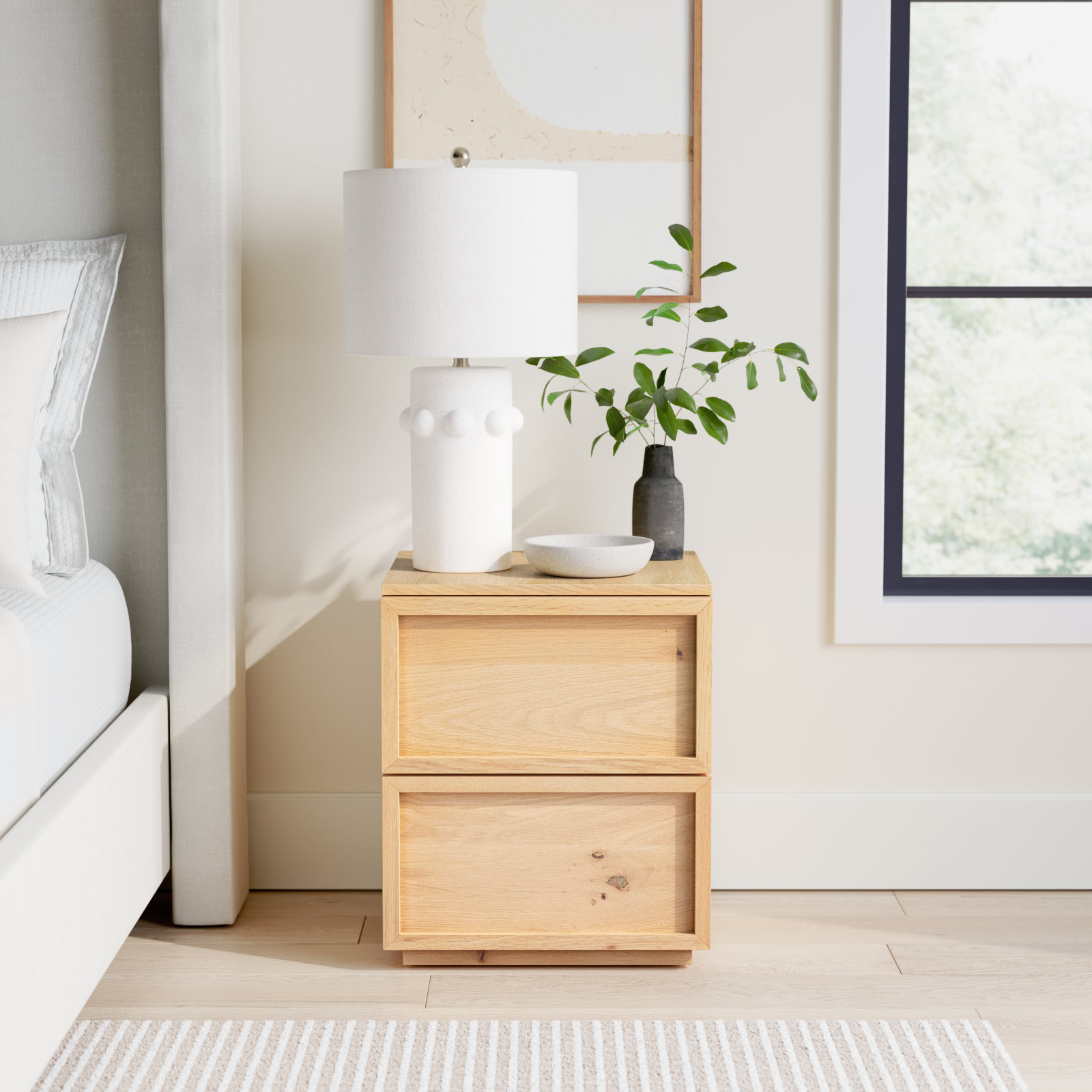 Hudson Nightstand, Natural