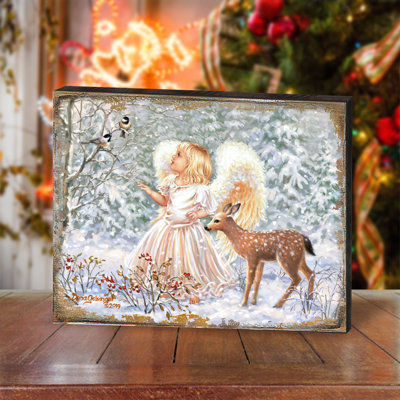 Ensemble de dona gelsinger en bois doux de noël Mucip
