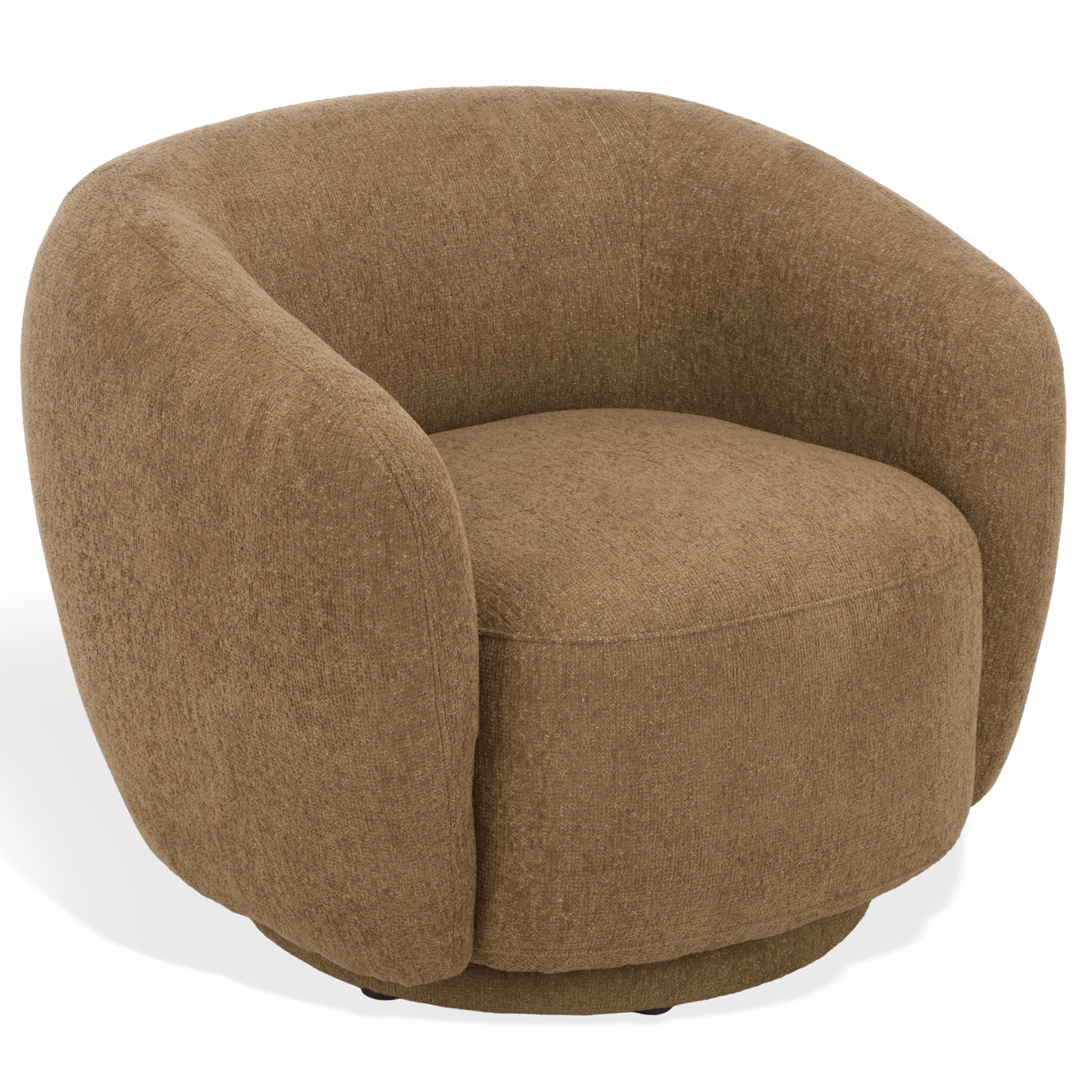 Florentina Swivel Chair, Light Brown