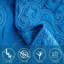 4 Piece Damask Oversized Embroidery Bedspread Set-21301791-21301799