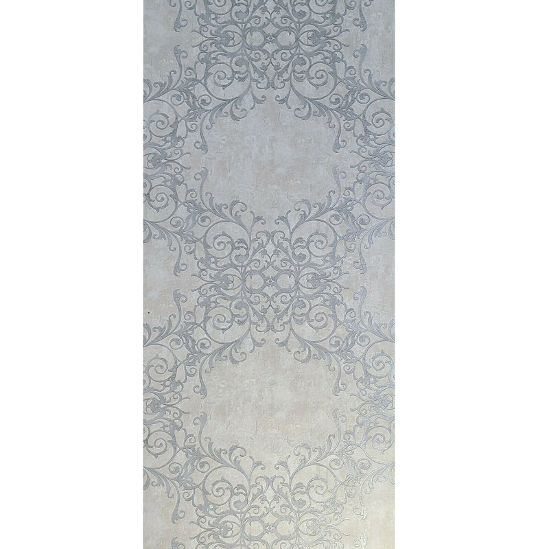 Papier peint damassé victorien Process Gray