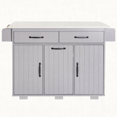 Kitchen Island With Trash Can Storage Cabinet, Kitchen Cart With Drop Leaf, Spice Rack, Towel Rack And Drawer, Rolling Kitchen Island On Wheels With Adjustable Shelf