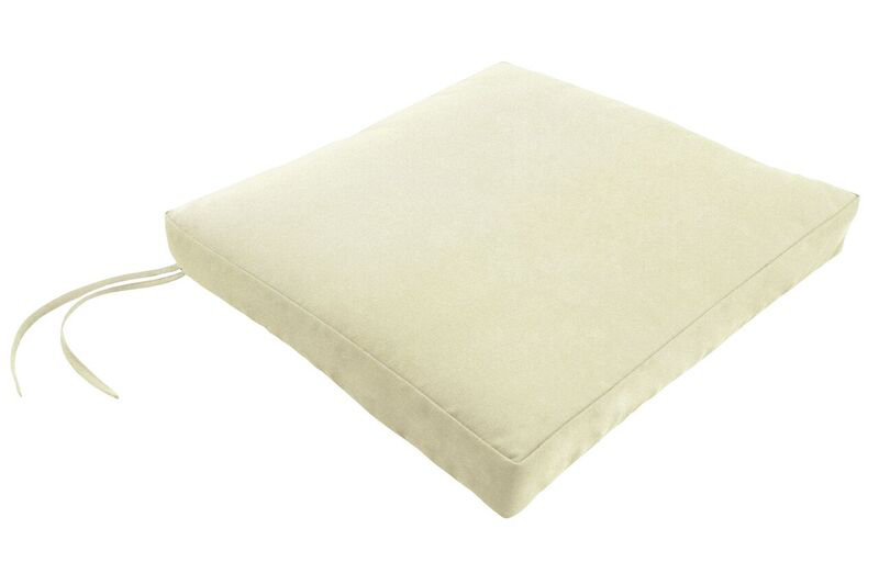Coussin de chaise en sunbrella, H 2,5 po x l 19 po x P 18 po, Toile Sunbrella® naturel
