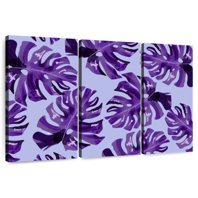 Harnek Purple Monstera Leaves