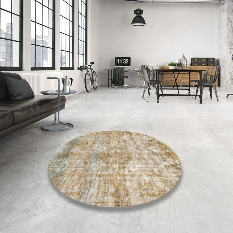 Abstract Indoor Rug, Round 8'