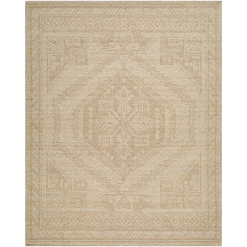 Exquisite Area Rug in Beige, Rectangle 8' x 10'