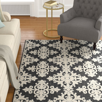 Tapis noir/crème Bryan