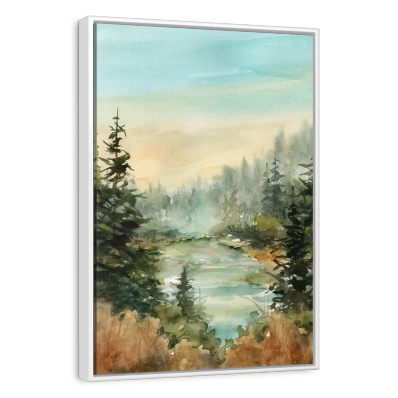 Forest Favorite Spot, Cadre flottant blanc, 29 po x 43 po