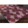 Tapis brun / mauve à motif géométrique tissé à la main Crispin