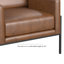 Fauteuil d'appoint en métal de 30,5 po de large Oliverio-1957231751